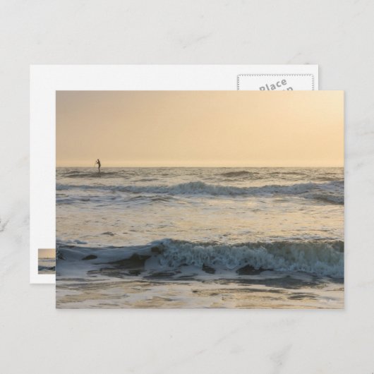 Carte Postale Plage de Cocoa Paddle-board (Devant / Derrière)