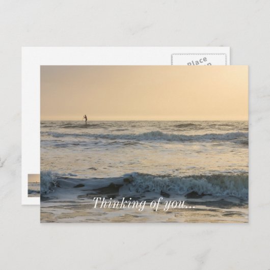 Carte Postale Plage de Cocoa Paddle-board (Devant / Derrière)