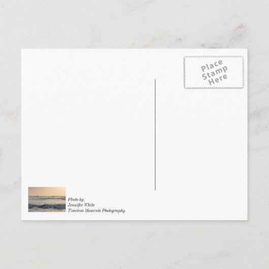 Carte Postale Plage de Cocoa Paddle-board (Dos)