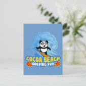 Carte Postale Plage de Cocoa Plage Plaisir Surf (Debout devant)