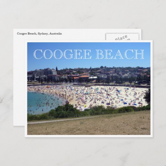 Carte Postale plage de coogee été (Devant / Derrière)