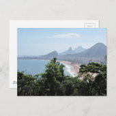 Carte Postale Plage de Copacabana à Rio (Devant / Derrière)