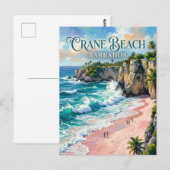Carte Postale Plage de Crane Barbade (Devant / Derrière)