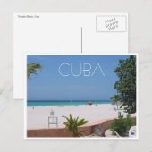 Carte Postale plage de cuba varadero (Devant / Derrière)