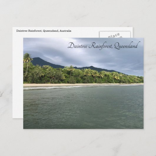 Carte Postale plage de Daintree (Devant / Derrière)