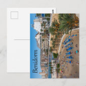 Carte Postale Plage de Del Malpas, Benidorm, Costa Blanca, Espag (Devant / Derrière)