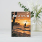 Carte Postale Plage de Diani, Ukunda, Comté de Kwale (Debout devant)