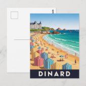 Carte Postale Plage de Dinard France (Devant / Derrière)