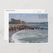 Carte Postale plage de durban (Devant / Derrière)