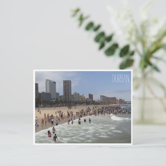 Carte Postale plage de durban (Debout devant)