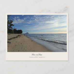 Carte Postale Plage de Flic en Flac sous une douce lumière vespé
