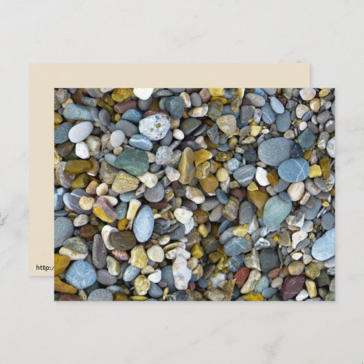 Carte Postale plage de galets (Devant / Derrière)