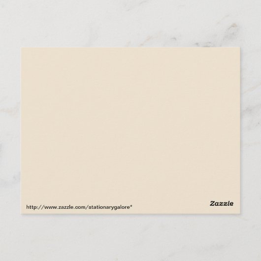 Carte Postale plage de galets (Dos)