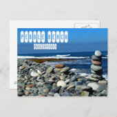 Carte Postale Plage de galets à La Union Philippines (Devant / Derrière)