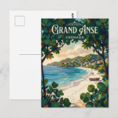 Carte Postale Plage de Grand Anse Grenade (Devant / Derrière)