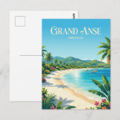 Carte Postale Plage de Grand Anse Grenade (Devant / Derrière)
