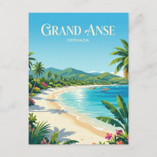 Carte Postale Plage de Grand Anse Grenade