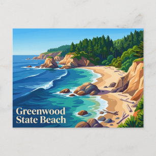 Carte Postale Plage de Greenwood State Beach Californie