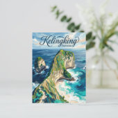 Carte Postale Plage de Kelingking Indonésie (Debout devant)