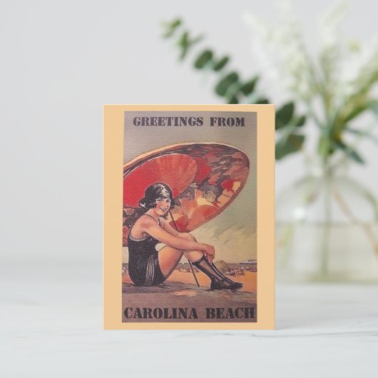 Carte Postale Plage de la Caroline du Nord - Voyage en Caroline (Debout devant)