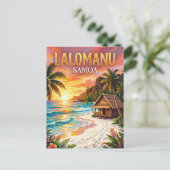 Carte Postale Plage de Lalomanu Samoa (Debout devant)