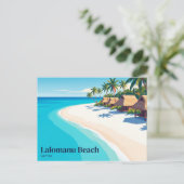 Carte Postale Plage de Lalomanu Samoa (Debout devant)
