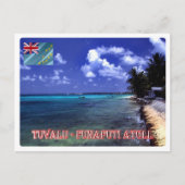 Carte Postale Plage de l'atoll de Funafuti - Tuvalu - (Devant)