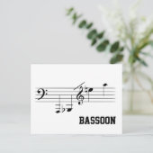 Carte postale Plage de lecture Bassoon (Debout devant)