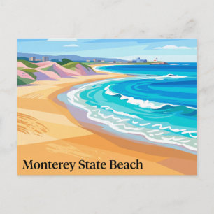 Carte Postale Plage de l'État de Monterey Californie
