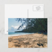 Carte Postale Plage de l'île tropicale, Cambodge (Devant / Derrière)
