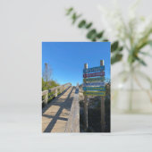 Carte Postale Plage de l'île Tybee 15th Street (Debout devant)