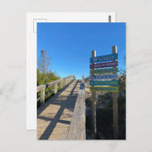 Carte Postale Plage de l'île Tybee 15th Street (Devant / Derrière)
