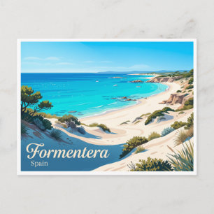Carte Postale Plage de Llevant Formentera Espagne