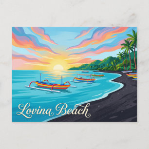 Carte Postale Plage de Lovina Indonésie