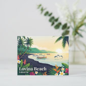 Carte Postale Plage de Lovina Indonésie (Debout devant)