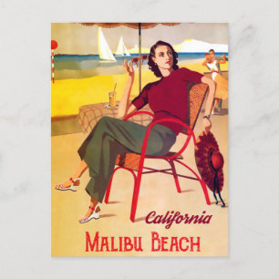 Carte Postale Plage de Malibu