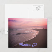 Carte Postale Plage de Malibu (Devant / Derrière)