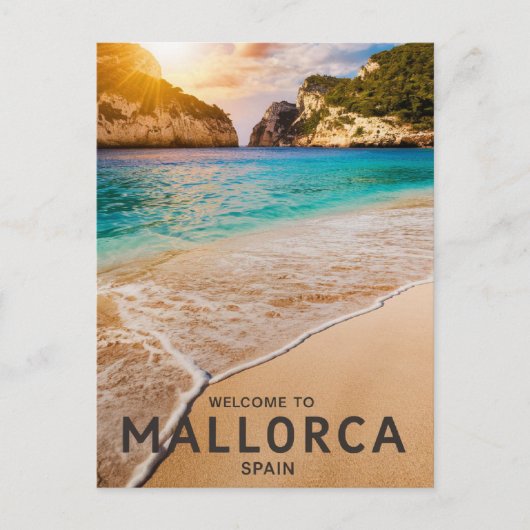 Carte Postale Plage de Mallorca, Espagne (Devant)