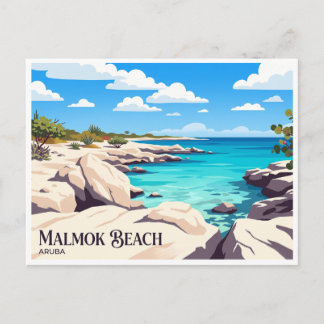 Carte Postale Plage de Malmok Noord Aruba