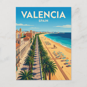 Carte Postale Plage de Malvarrosa Espagne