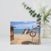 Carte Postale Plage de Marbella en Espagne (Debout devant)