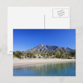 Carte Postale Plage de Marbella sur la Costa del Sol en Espagne (Devant / Derrière)
