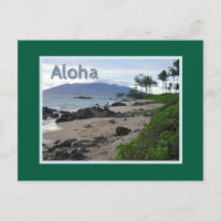 PLAGE DE MAUI À DUSK/ALOHA