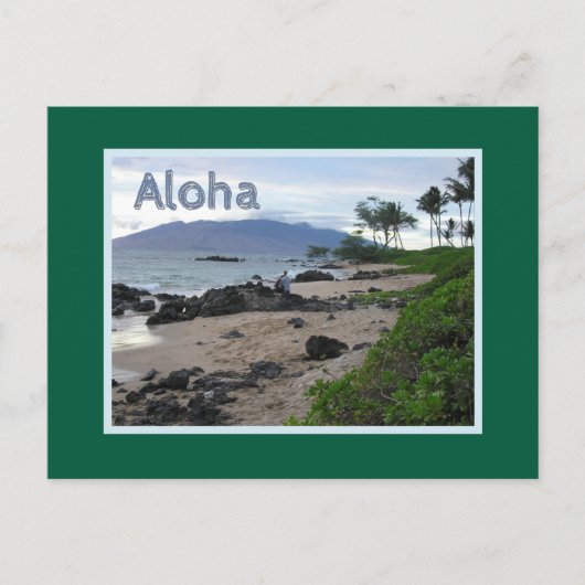 CARTE POSTALE PLAGE DE MAUI À DUSK/ALOHA (Devant)