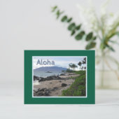 CARTE POSTALE PLAGE DE MAUI À DUSK/ALOHA (Debout devant)
