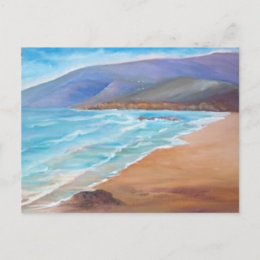 CARTE POSTALE PLAGE DE MER (Devant)