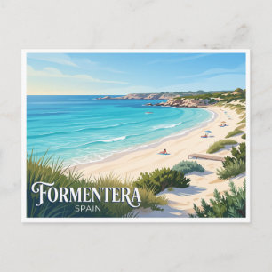 Carte Postale Plage de Migjorn Formentera Espagne