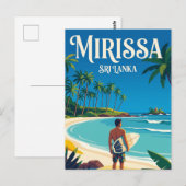 Carte Postale Plage de Mirissa Sri Lanka (Devant / Derrière)