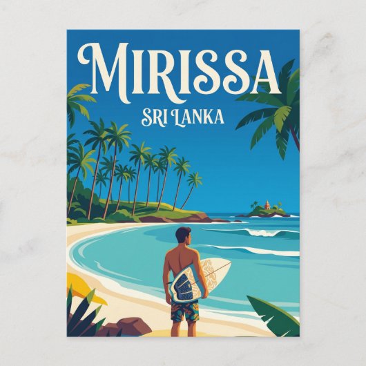 Carte Postale Plage de Mirissa Sri Lanka (Devant)