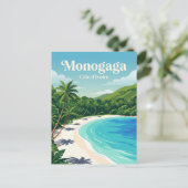 Carte Postale Plage de Monogaga Côte d'Ivoire (Debout devant)